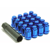 Muteki SR35 Blue Lug Nuts Close End 12x1.50