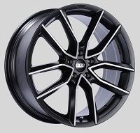 BBS XA 19x8.5 5x114.3 ET45 Satin Black Diamond Cut Face Wheels -82mm PFS/Clip Required