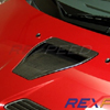 Rexpeed Carbon Fiber Hood Scoop Vent OEM-Style - EVO X