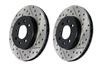 StopTech Slotted & Drilled Sport Brake Rotors REAR- EVO X
